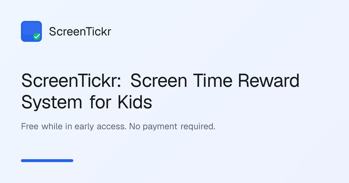 I turned our kids habit forming and screen time limit system into an app